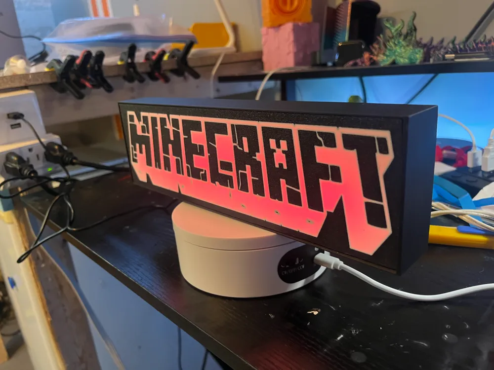 Minecraft Creeper LedLightBox by Tommy Gun MakerWorld