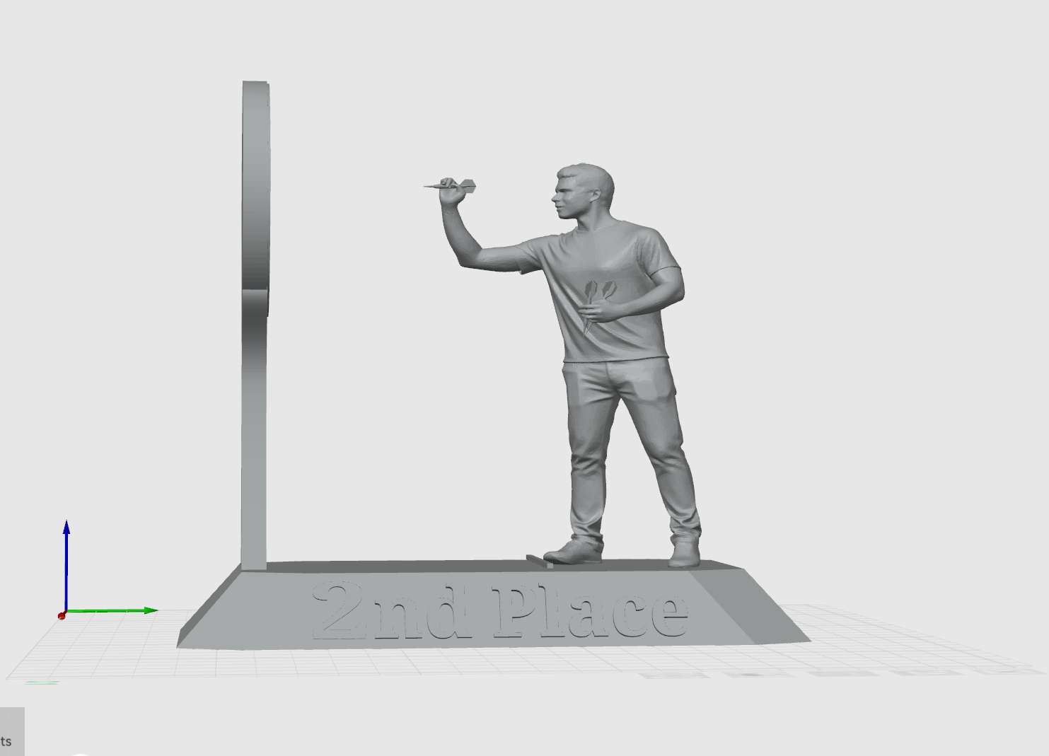 Miniatura 2 do modelo 3D Darts Trophy