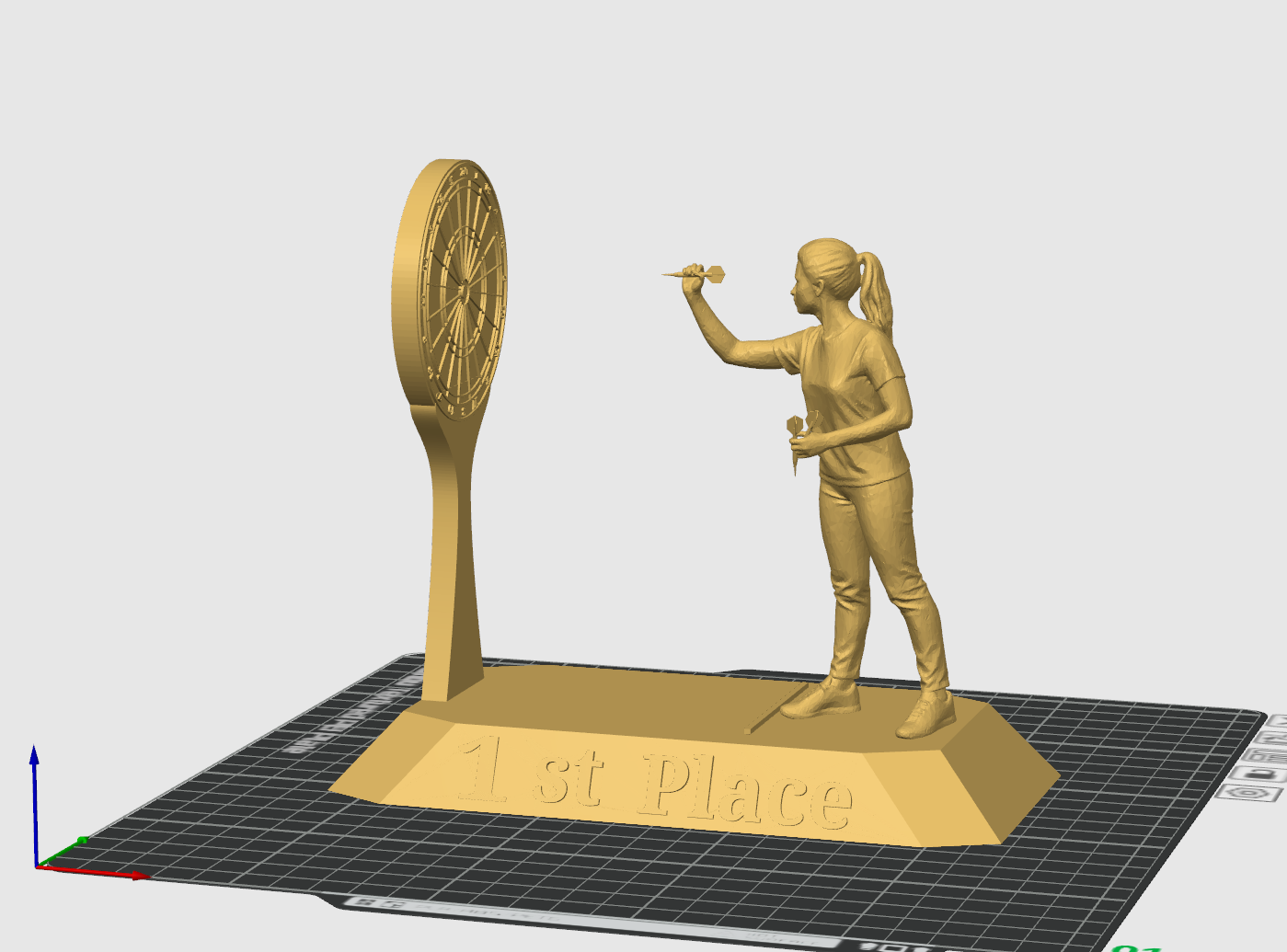 Miniatura 4 do modelo 3D Darts Trophy