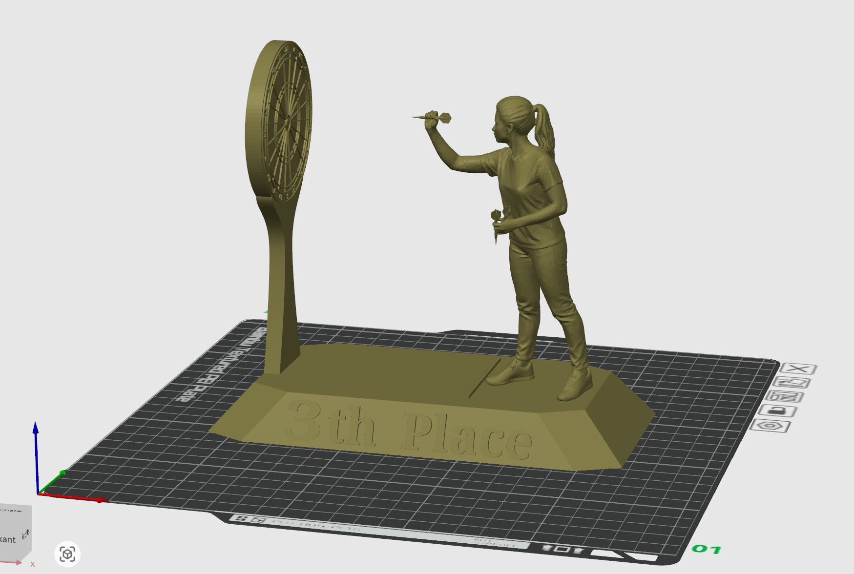 Miniatura 6 do modelo 3D Darts Trophy