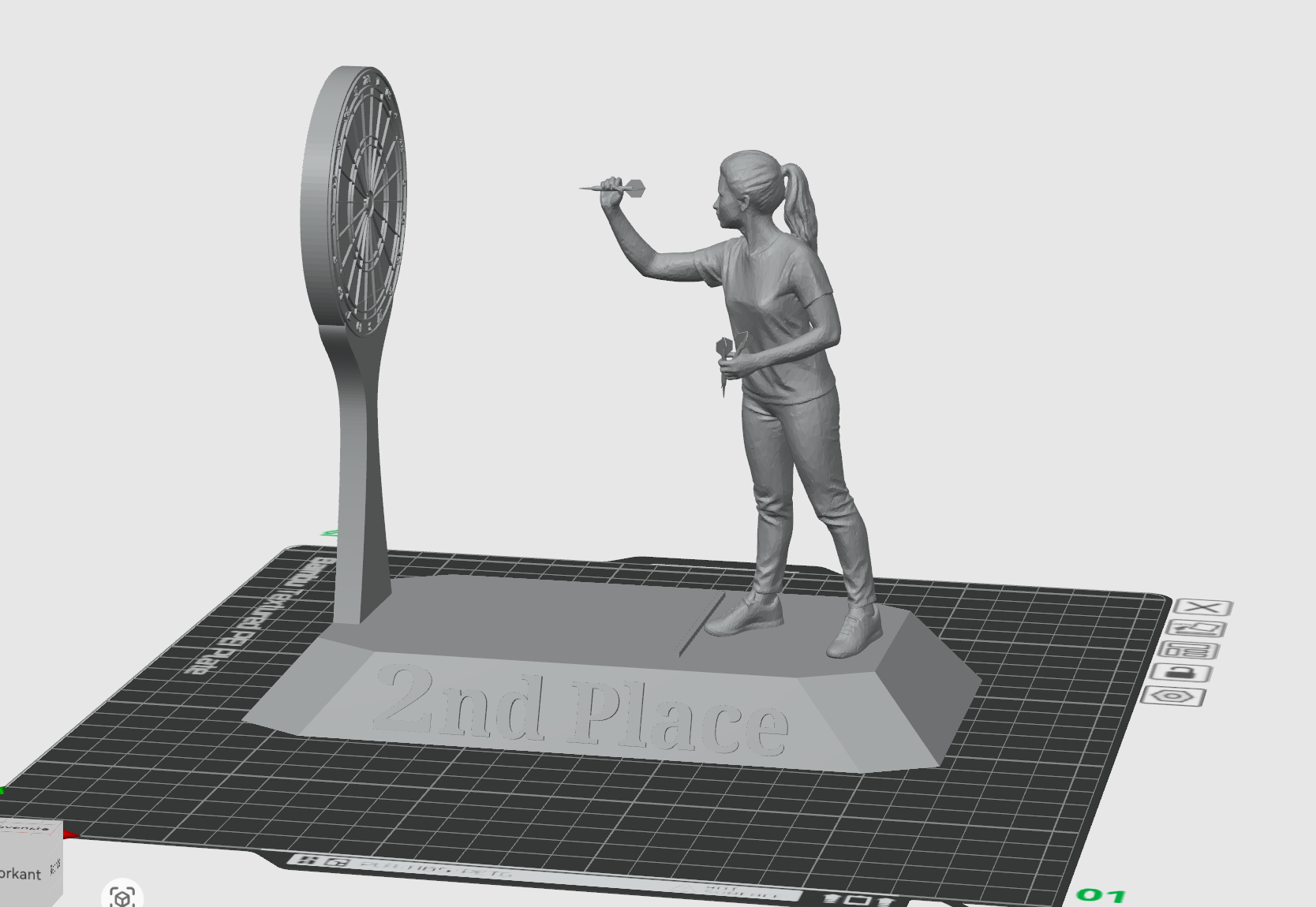 Miniatura 5 do modelo 3D Darts Trophy