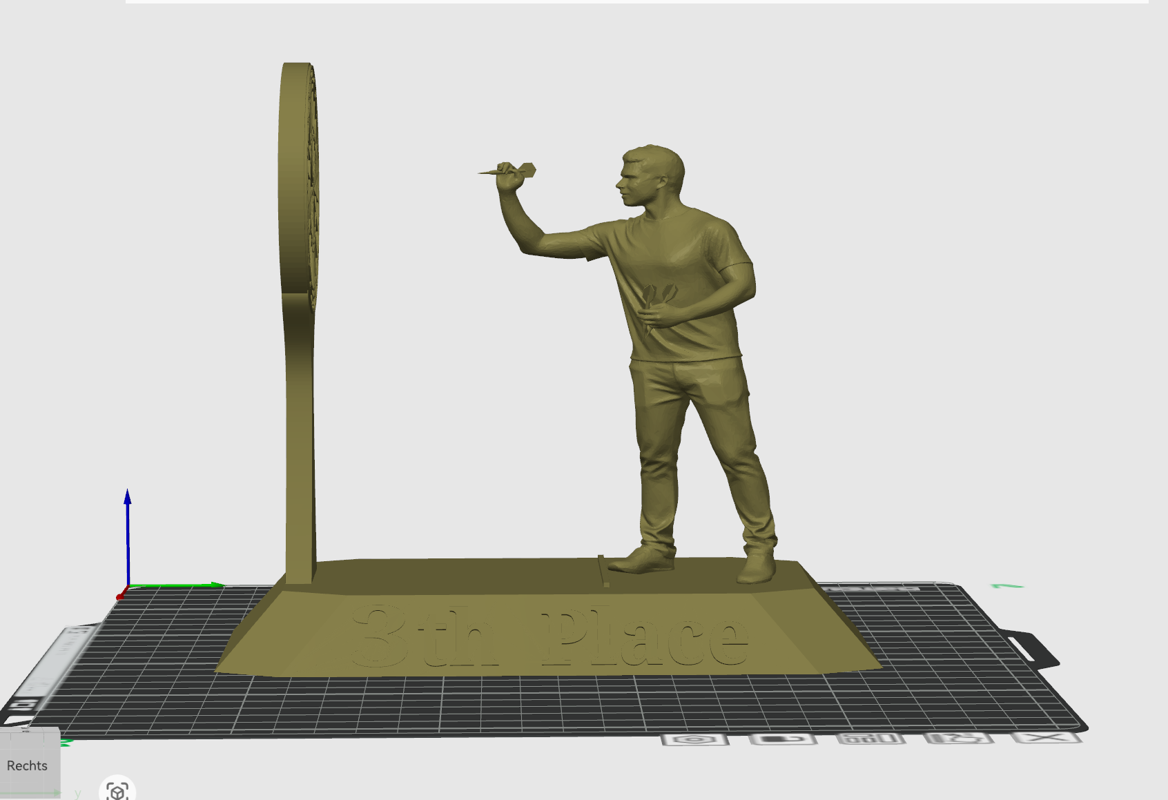 Miniatura 3 do modelo 3D Darts Trophy