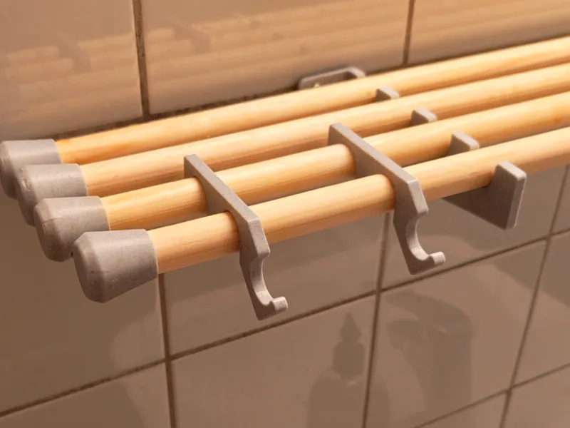 Razer holder for Bathroom shelf