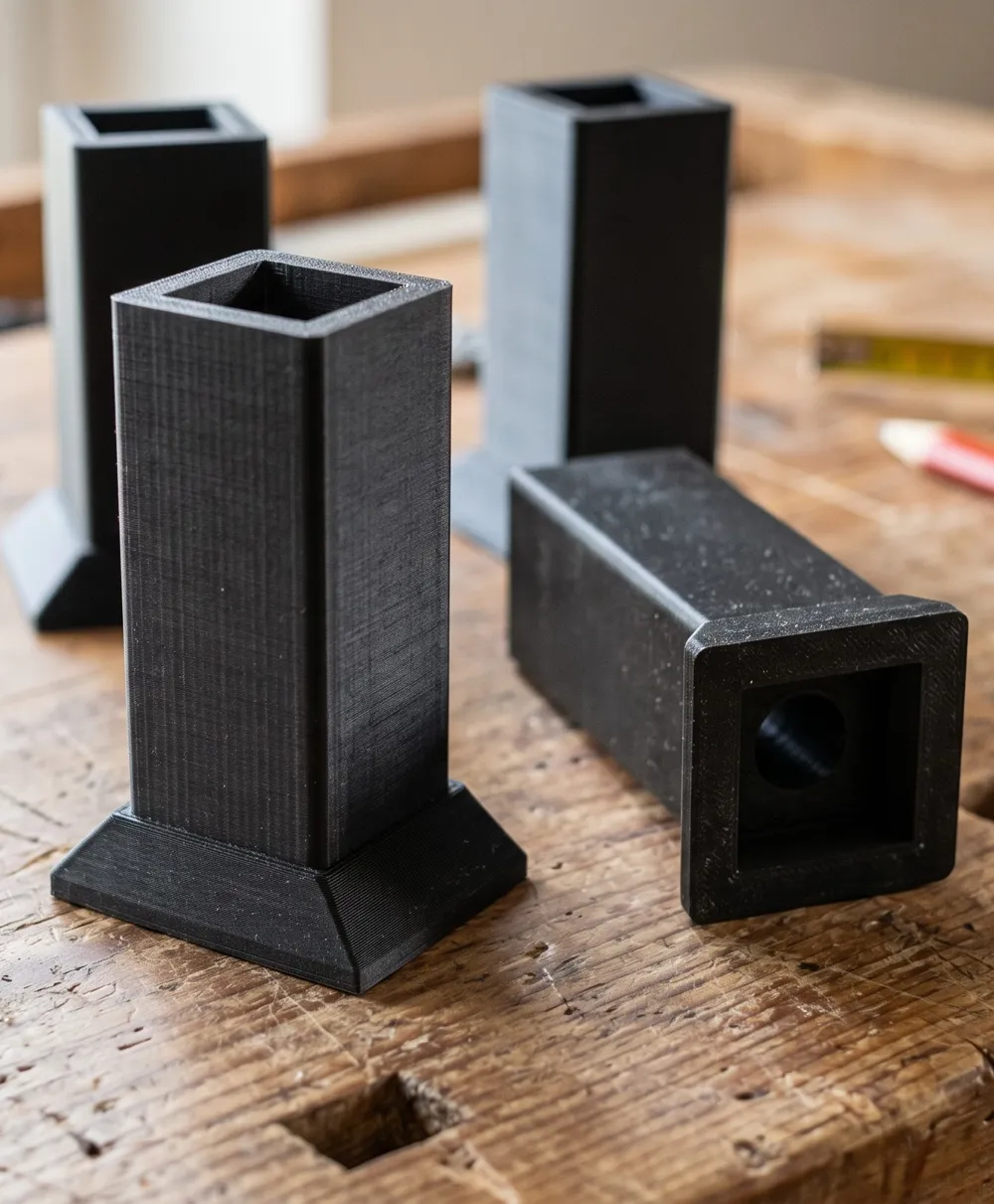 Heavy Object Storage Guide Table Leg Risers +6cm (Heavy Duty & Fast Print) - Free 3D Print Model ...