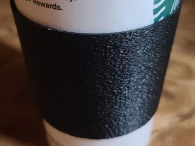 Reuseable To Go Coffee Sleeve Thin Fuzzy (ABS)