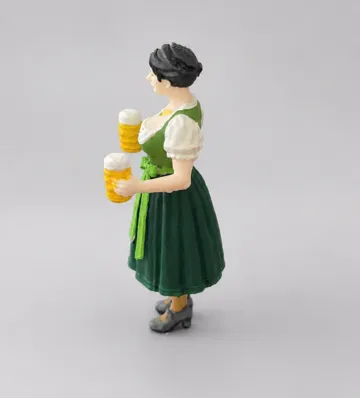 Modelo para impresión 3D: bayerische Frau im traditionellen Dirndl für LGB — vista de referencia 5