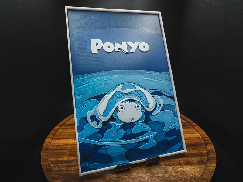 Ponyo (Movie Poster - HueForge)