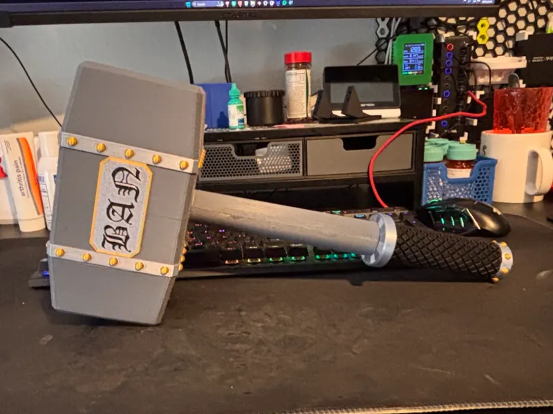 Battle Hammer with or without decorative inserts