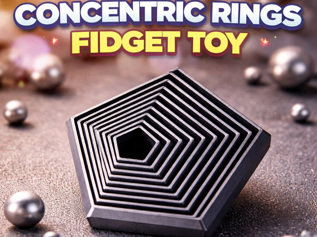 Concentric Rings Illusion Fidget Toy