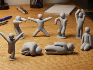 Meccha Chameleon Figures - Desk Poses Pack
