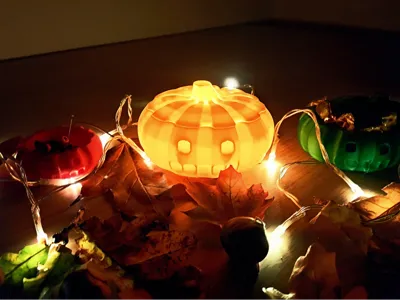 Autumn pumpkin box/light