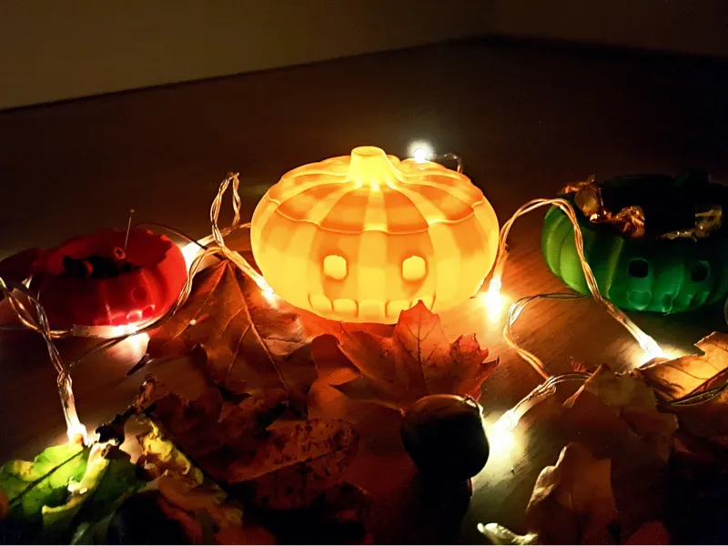 Autumn pumpkin box/light