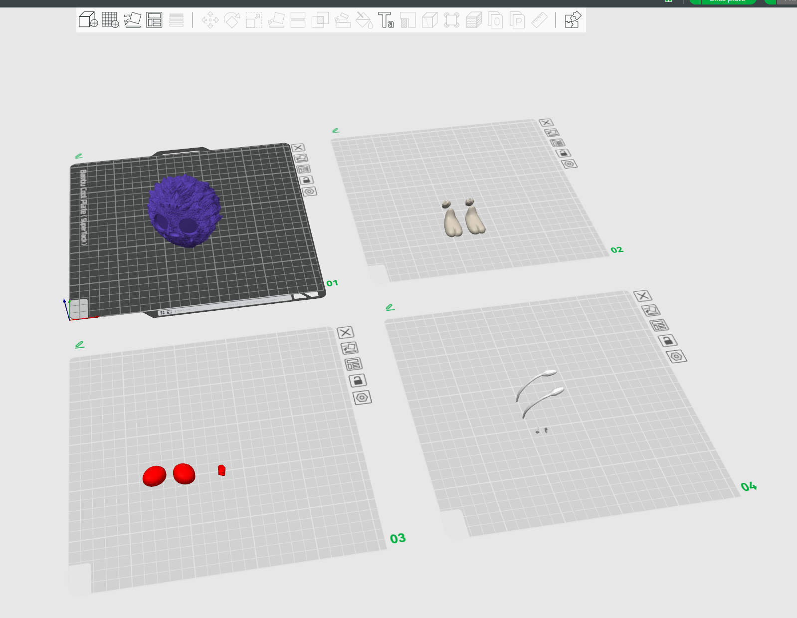 Miniatura 2 do modelo 3D （质感超级好，无层纹，毛发质感）宝可梦--毛球  全拆件