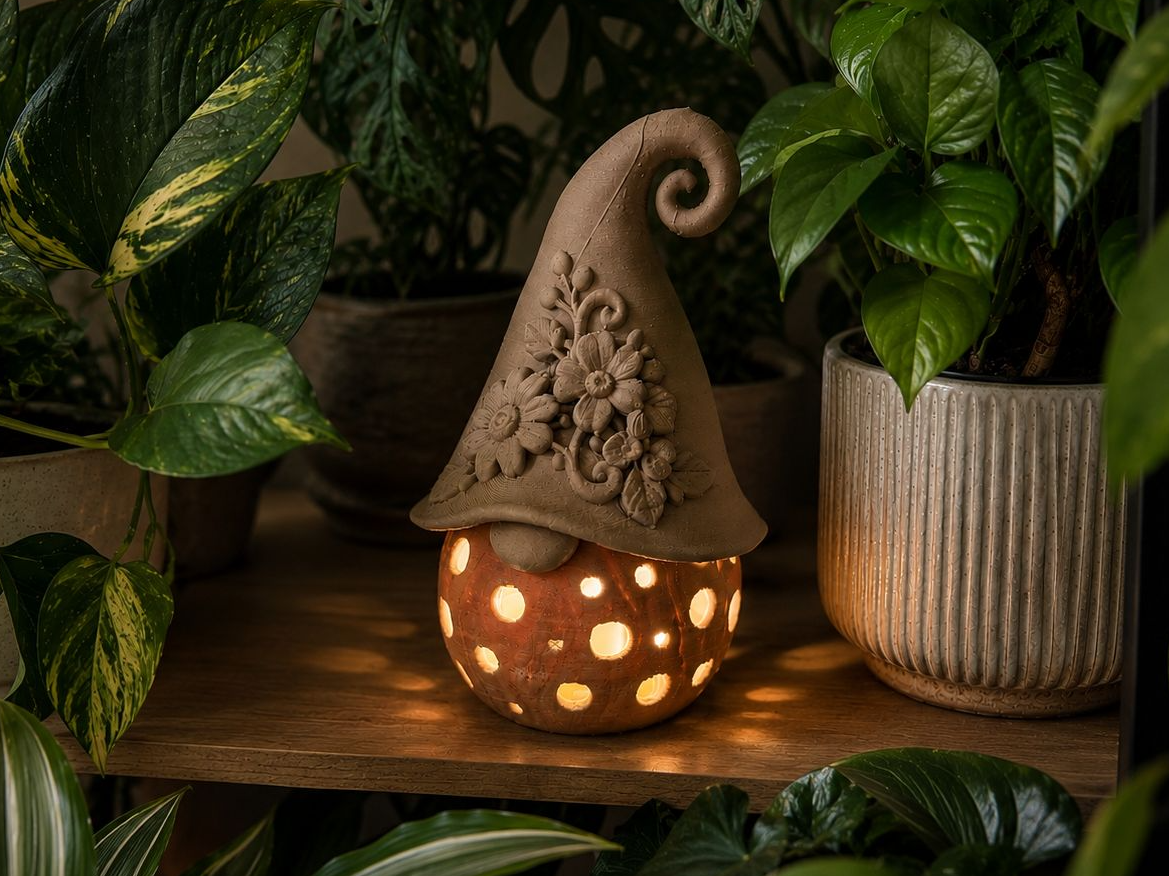 Floral Gnome Lantern