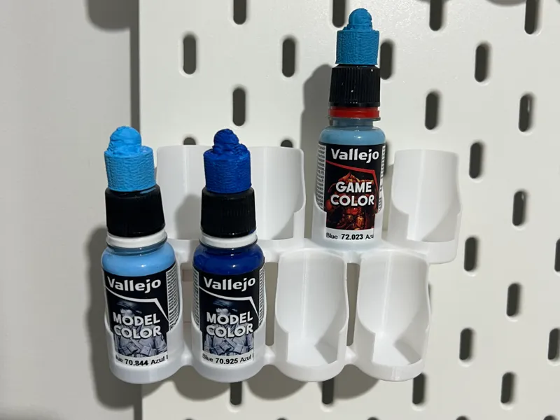 Vallejo Bottle Holders for Skadis Ikea low Profile