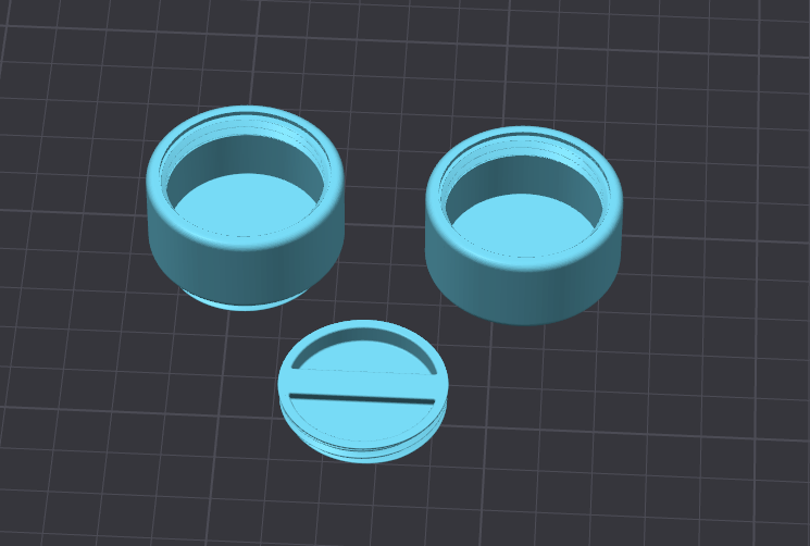 Miniatura 1 do modelo 3D Stackable pill box to go