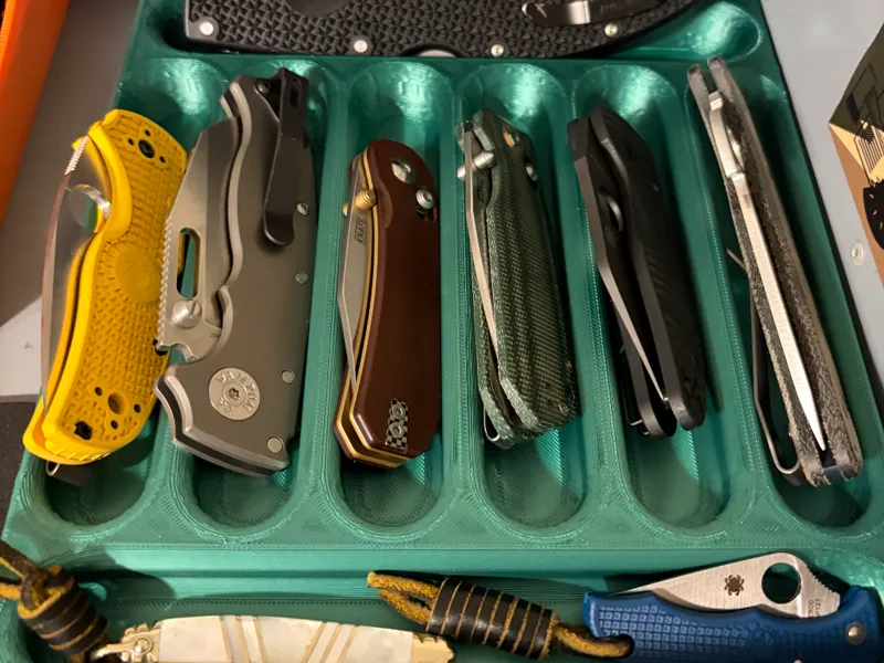 EDC Knife Tray 6 + 2 long 