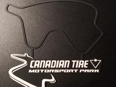 Canadian Tire Motorsport Park Track Map Wall Art