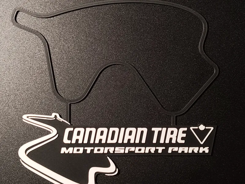 Canadian Tire Motorsport Park Track Map Wall Art