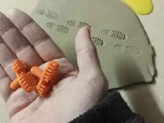 stamps for shoe prints in clay