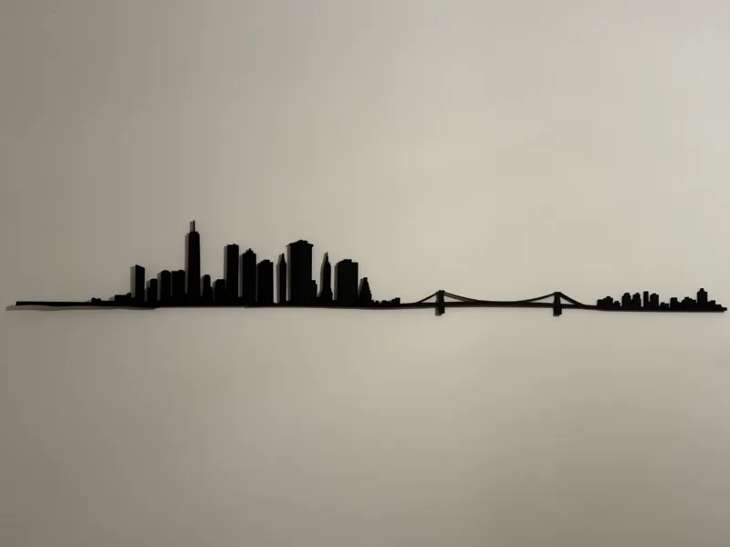 New York skyline - wall decoration 123cm, 48inch