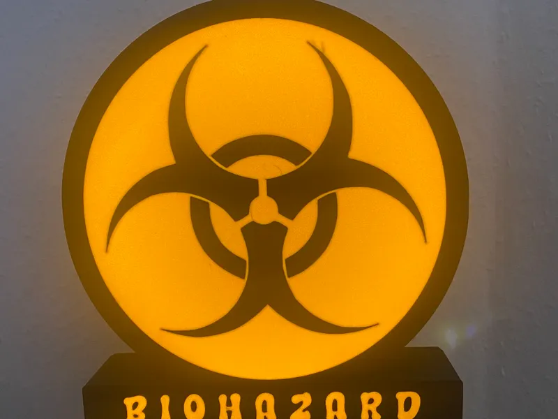 Biohazard Leuchtschild/Lampe