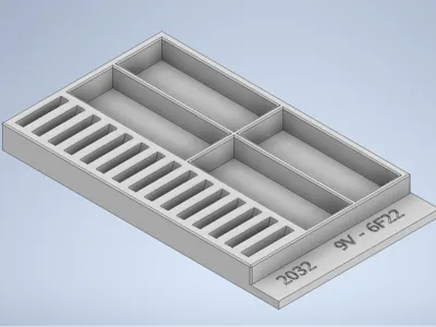9V AND 2032 BATTERY ORGANIZER