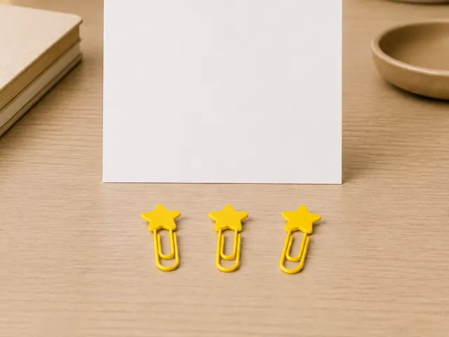 Büroklammer Stern