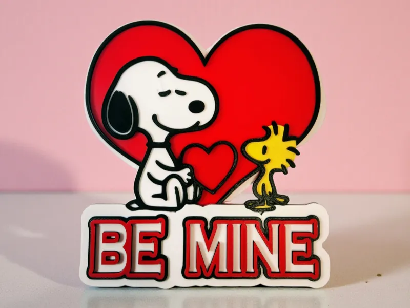 Snoopy and Woodstock Valentines Day Decoration
