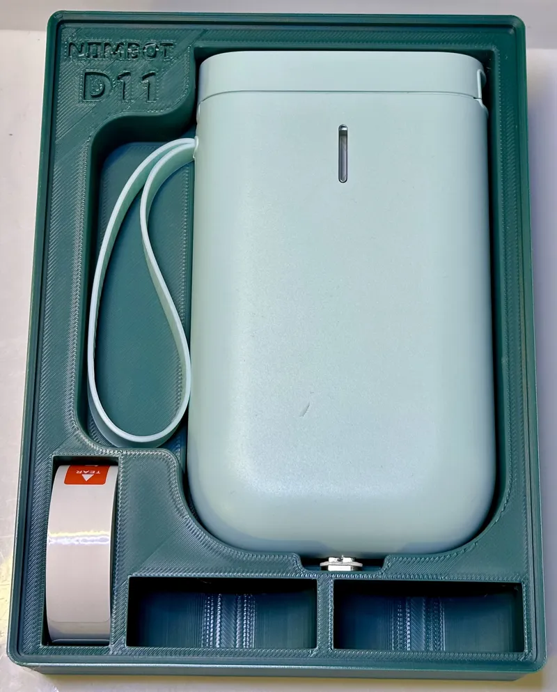 Gridfinity Niimbot D11 Label Printer Bin