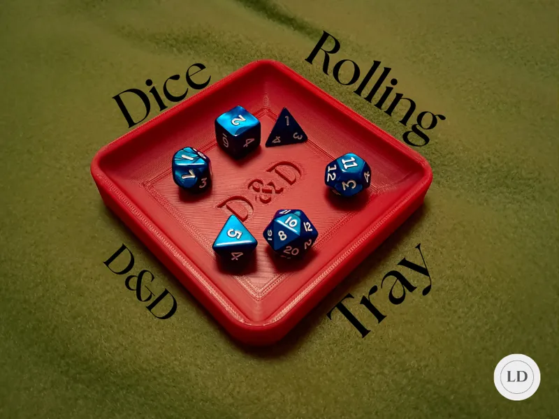 Dice Rolling Tray D&D