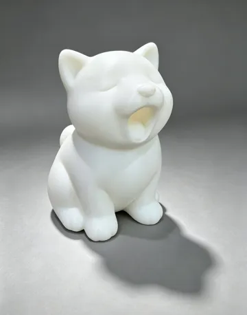 Modelo para impresión 3D: 打哈欠的小狗 — vista de referencia 3