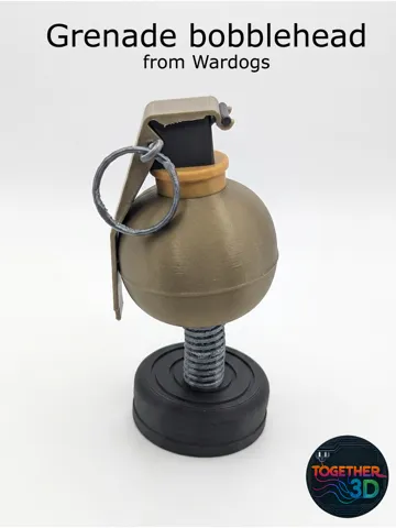 Letrero o emblema decorativo: Grenade bobblehead - Wardogs — vista de referencia 2