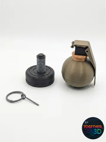 Letrero o emblema decorativo: Grenade bobblehead - Wardogs — vista de referencia 4