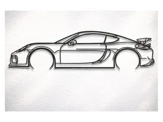 Porsche Cayman GT4 981 2016 Silhouette