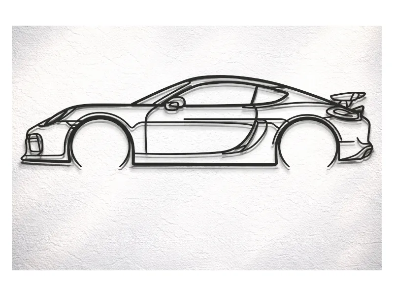 Porsche Cayman GT4 981 2016 Silhouette