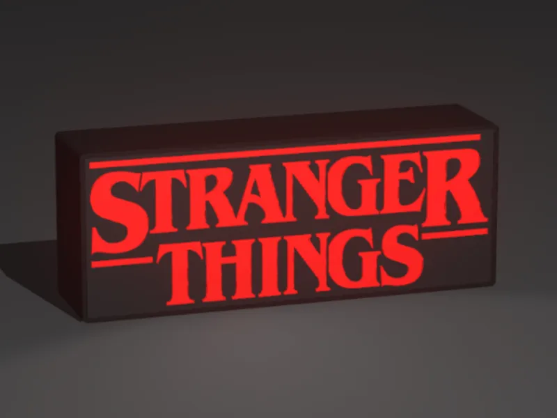 Lightbox Stranger Things for A1 Mini