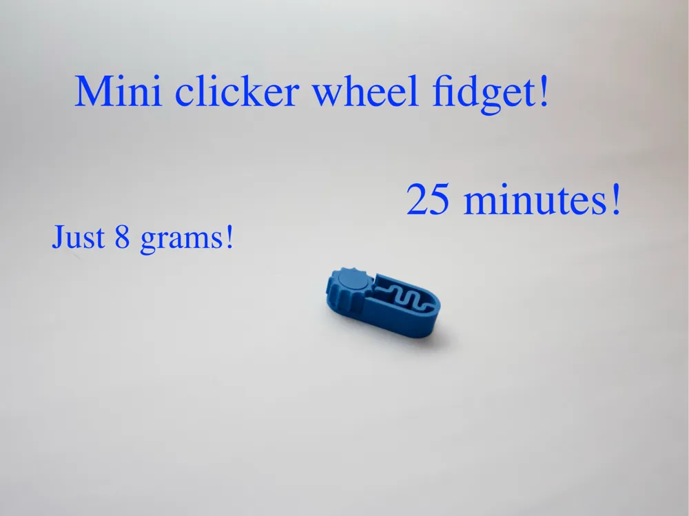 Objeto manipulable: Mini Clicker Wheel Fidget. Referencia del modelo original.