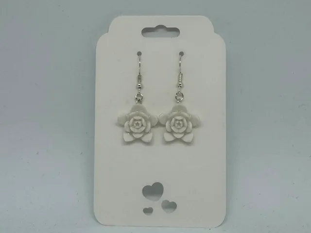 Elegant Lotus Flower Earrings. High-Detail Jewelry