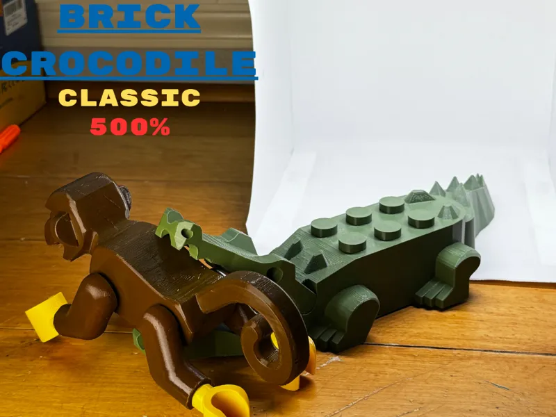 Brick Crocodile - Classic - 500%
