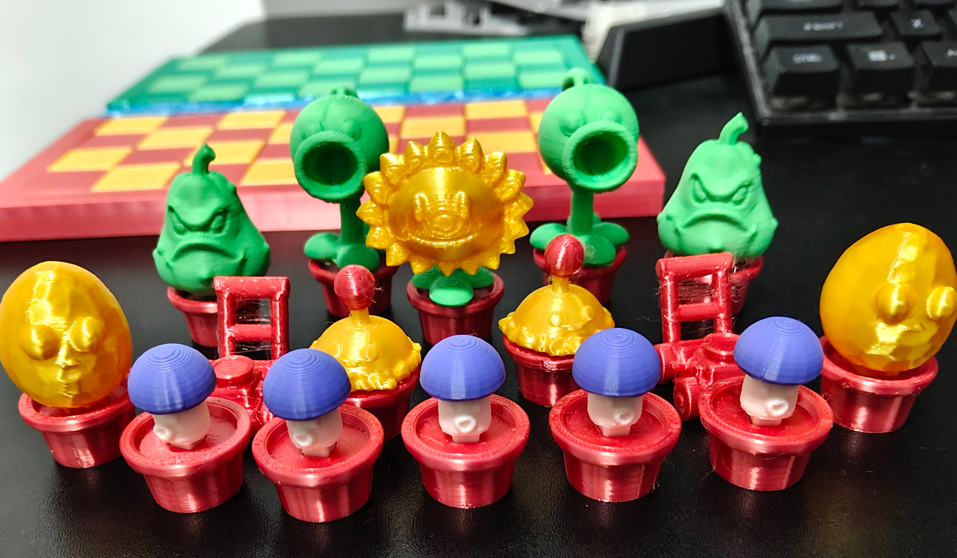 Plants vs Zombies Edition Chinese Chess - Free 3D Print Model