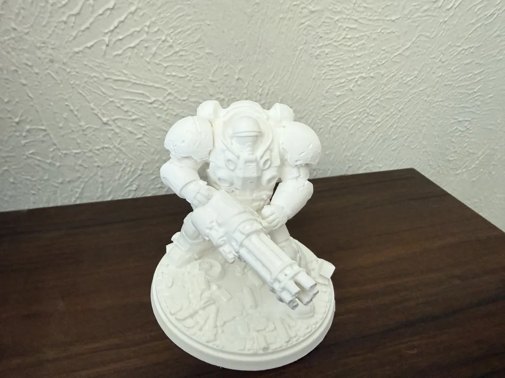 Heavy Assault Mech – Gatling Gun Trooper - Free 3D Print Model - MakerWorld