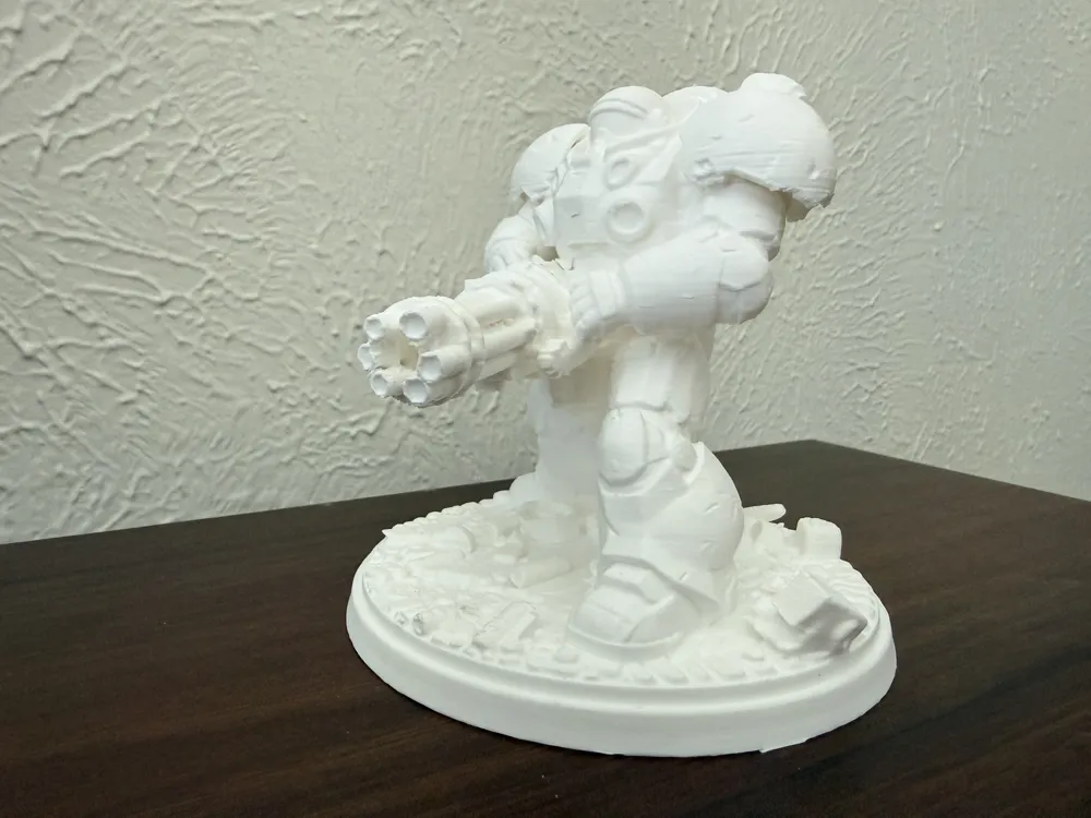 Heavy Assault Mech – Gatling Gun Trooper - Free 3D Print Model - MakerWorld