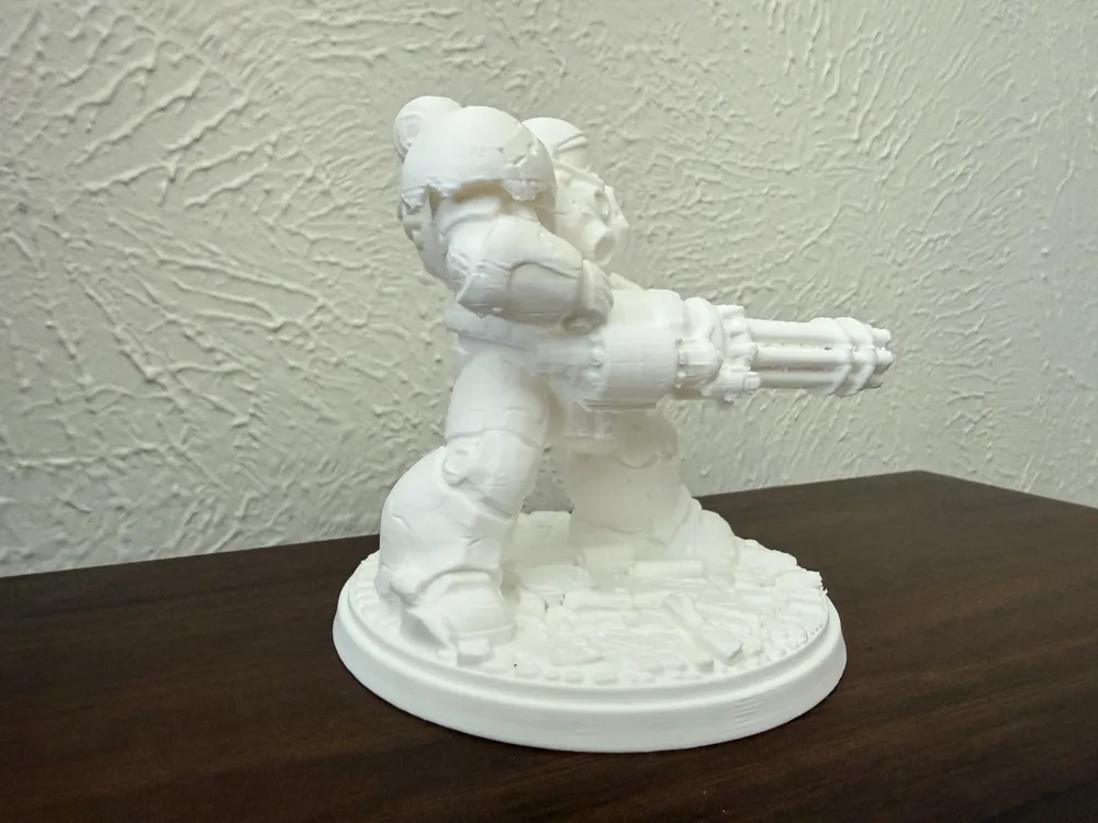 Heavy Assault Mech – Gatling Gun Trooper - Free 3D Print Model - MakerWorld