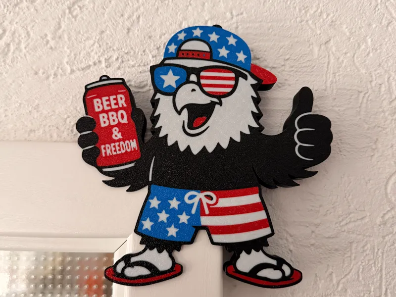 Beer BBQ & Freedom Eagle