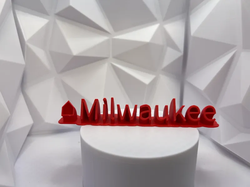 Milwaukee desk top plaque