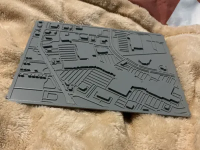 Jackson Crossing map with frame and ams