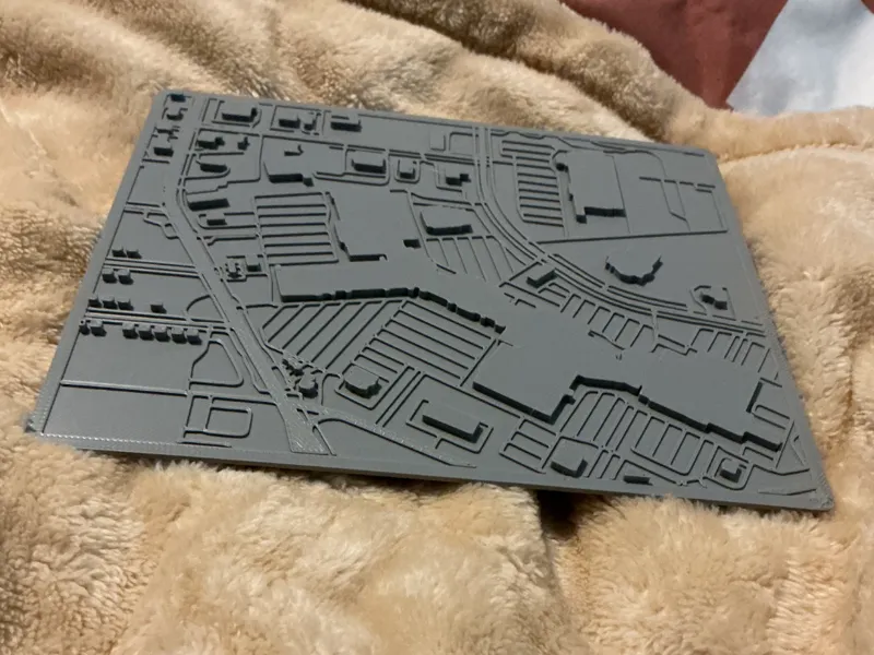 Jackson Crossing map with frame and ams