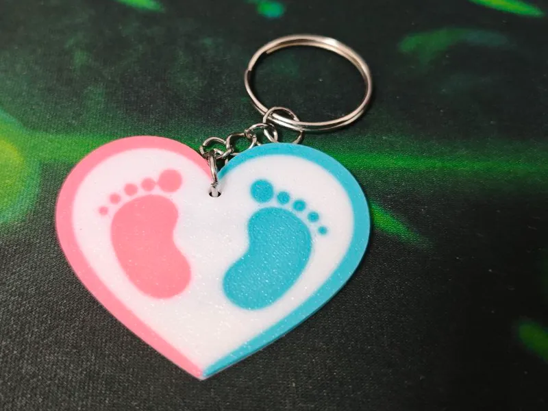 Gender Reveal Keychain