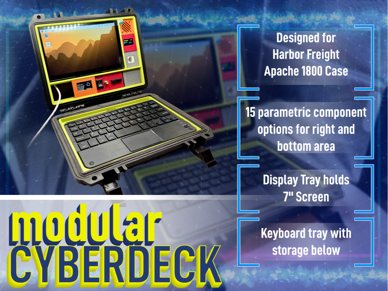 Modular Cyberdeck & Panel Generator - Apache 1800
